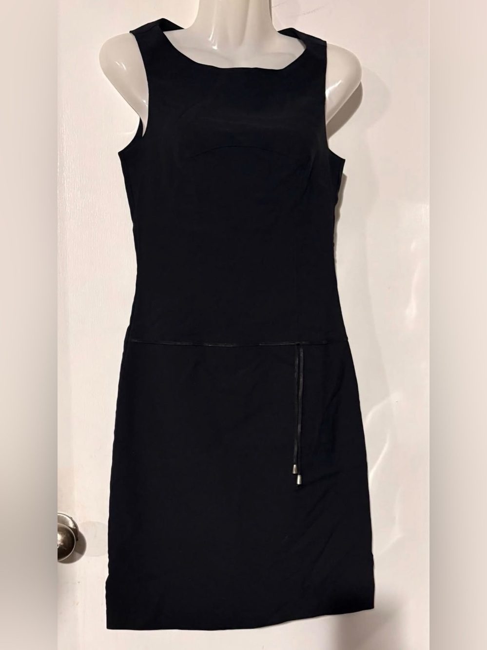 Jodi Kristopher Black Sleeveless Sheath Dress